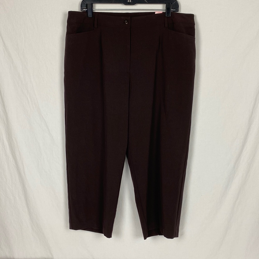 Dressbarn Woman Brown Pants Slack Size 16W